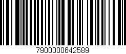 Código de barras (EAN, GTIN, SKU, ISBN): '7900000642589'