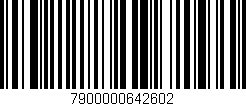 Código de barras (EAN, GTIN, SKU, ISBN): '7900000642602'