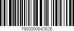 Código de barras (EAN, GTIN, SKU, ISBN): '7900000642626'