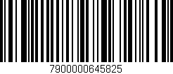 Código de barras (EAN, GTIN, SKU, ISBN): '7900000645825'