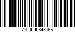 Código de barras (EAN, GTIN, SKU, ISBN): '7900000646365'