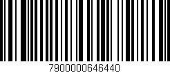 Código de barras (EAN, GTIN, SKU, ISBN): '7900000646440'
