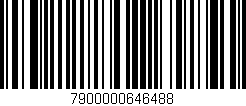 Código de barras (EAN, GTIN, SKU, ISBN): '7900000646488'