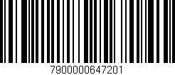 Código de barras (EAN, GTIN, SKU, ISBN): '7900000647201'