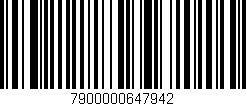 Código de barras (EAN, GTIN, SKU, ISBN): '7900000647942'