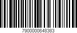 Código de barras (EAN, GTIN, SKU, ISBN): '7900000648383'