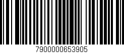 Código de barras (EAN, GTIN, SKU, ISBN): '7900000653905'