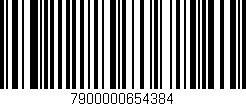 Código de barras (EAN, GTIN, SKU, ISBN): '7900000654384'