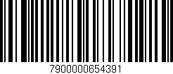 Código de barras (EAN, GTIN, SKU, ISBN): '7900000654391'