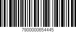 Código de barras (EAN, GTIN, SKU, ISBN): '7900000654445'