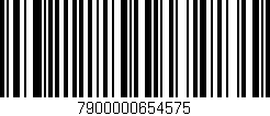 Código de barras (EAN, GTIN, SKU, ISBN): '7900000654575'