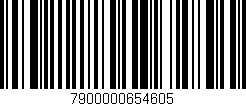 Código de barras (EAN, GTIN, SKU, ISBN): '7900000654605'