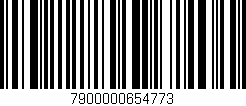 Código de barras (EAN, GTIN, SKU, ISBN): '7900000654773'