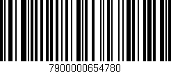 Código de barras (EAN, GTIN, SKU, ISBN): '7900000654780'