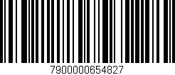 Código de barras (EAN, GTIN, SKU, ISBN): '7900000654827'