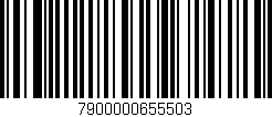 Código de barras (EAN, GTIN, SKU, ISBN): '7900000655503'