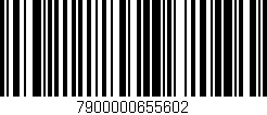 Código de barras (EAN, GTIN, SKU, ISBN): '7900000655602'