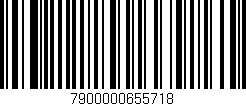 Código de barras (EAN, GTIN, SKU, ISBN): '7900000655718'