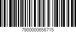 Código de barras (EAN, GTIN, SKU, ISBN): '7900000656715'