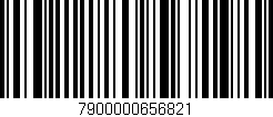 Código de barras (EAN, GTIN, SKU, ISBN): '7900000656821'