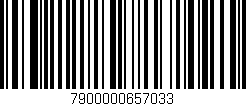Código de barras (EAN, GTIN, SKU, ISBN): '7900000657033'