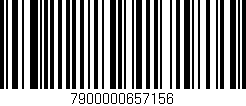Código de barras (EAN, GTIN, SKU, ISBN): '7900000657156'