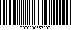 Código de barras (EAN, GTIN, SKU, ISBN): '7900000657392'