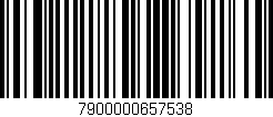 Código de barras (EAN, GTIN, SKU, ISBN): '7900000657538'