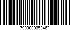 Código de barras (EAN, GTIN, SKU, ISBN): '7900000658467'