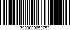 Código de barras (EAN, GTIN, SKU, ISBN): '7900000658757'