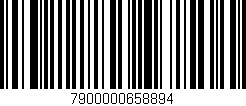 Código de barras (EAN, GTIN, SKU, ISBN): '7900000658894'