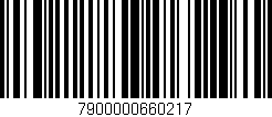 Código de barras (EAN, GTIN, SKU, ISBN): '7900000660217'