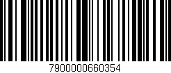 Código de barras (EAN, GTIN, SKU, ISBN): '7900000660354'