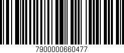 Código de barras (EAN, GTIN, SKU, ISBN): '7900000660477'