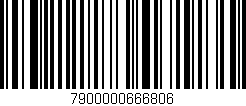 Código de barras (EAN, GTIN, SKU, ISBN): '7900000666806'