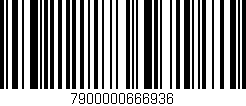 Código de barras (EAN, GTIN, SKU, ISBN): '7900000666936'