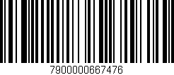 Código de barras (EAN, GTIN, SKU, ISBN): '7900000667476'