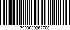 Código de barras (EAN, GTIN, SKU, ISBN): '7900000667780'