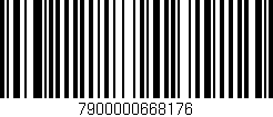 Código de barras (EAN, GTIN, SKU, ISBN): '7900000668176'