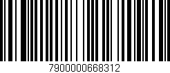 Código de barras (EAN, GTIN, SKU, ISBN): '7900000668312'