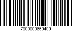 Código de barras (EAN, GTIN, SKU, ISBN): '7900000668480'