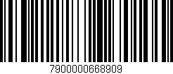 Código de barras (EAN, GTIN, SKU, ISBN): '7900000668909'