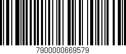 Código de barras (EAN, GTIN, SKU, ISBN): '7900000669579'