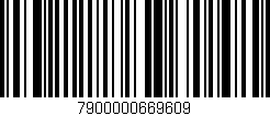 Código de barras (EAN, GTIN, SKU, ISBN): '7900000669609'
