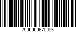 Código de barras (EAN, GTIN, SKU, ISBN): '7900000670995'
