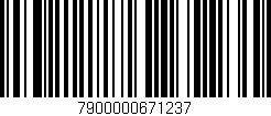 Código de barras (EAN, GTIN, SKU, ISBN): '7900000671237'