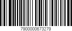 Código de barras (EAN, GTIN, SKU, ISBN): '7900000673279'