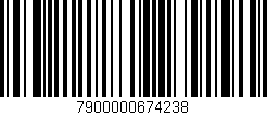 Código de barras (EAN, GTIN, SKU, ISBN): '7900000674238'