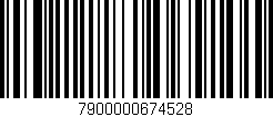 Código de barras (EAN, GTIN, SKU, ISBN): '7900000674528'