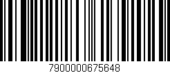 Código de barras (EAN, GTIN, SKU, ISBN): '7900000675648'
